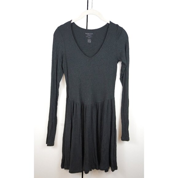 AE "Soft & Sexy" Long-Sleeve Ribbed Mini Dress - Picture 4 of 6